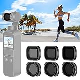 Das Set beinhaltet: (1) ND4-Filter; (1) ND8-Filter; (1) ND16-Filter; (1) CPL; (1) ND32 / PL; (1) ND64 / PL; (1) Transportkiste; Hinweis: Die DJI Osmo Taschen Gimbal 3-Achsen-Handkamera ist nicht im Lieferumfang enthalten