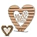 Produktbild LOceani Hölzerne herzförmige Schokoladenständer Halter Dekorationen Hochzeit liefert für Ferrero Rocher Ständer Schokoladenständer Mittelstück mit Herrn & Frau Paar Ring