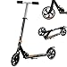 Produktbild Best Sporting Scooter 200er Rolle, dreifach höhenverstellbarer 92-96 - 102 cm Kickscooter, Tretroller mit Ständer, Farbe: schwarz/orange