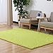 Produktbild #Wohnzimmerteppich Shaggy Teppich Plain 5cm Dick Soft Pile Moderne 100% Dichte Pile Teppich erhältlich in 13 Größen Decken ( Farbe : Grün , größe : 200 x 250 cm )