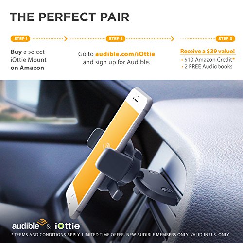 iOttie Easy One Touch 4 CD Slot Car Mount Phone Holder iPhone X 8 Plus 7 6s SE Samsung Galaxy S9 S8 Edge S7 S6 Note 8 & other Smartphone