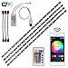 Produktbild Kreema 4pcs 0.5m WIFI USB RGB 5050SMD LED Streifen Licht Smart App Steuerung Flexible TV Hintergrund Streifen Licht mit IR-Fernbedienung