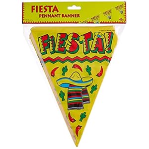 Guirlanda de banderines mejicanos Fiesta – Única