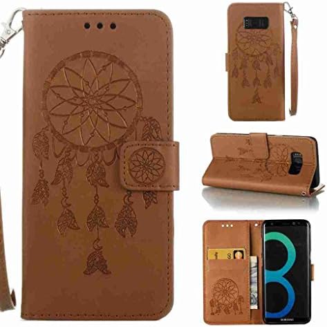 For Samsung Galaxy S8 Plus Case [with Free Screen Protector], Qimmortal(TM) PU Leather Wallet Purse Credit Card Holders Magnetic Flip Folio TPU Soft Bumper Ultra Slim Fit Cover For Samsung Galaxy S8 Plus(#4Coffee)