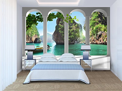 FOTOTAPETE 300×210 cm – VLIES TAPETE PREMIUM – PROFI QUALITÄT – Top moderne Wanddeko – Riesen Wandbild – Top Design Tapete – Neue exklusive Edition mit noch besser Druckauflösung – Deutsches Premium Vlies – Natur 10110903-13 - 2