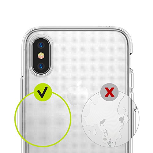 Funda Apple iPhone X Ringke  AIR  Ligera como el aire  Carcasa protectora resistente a los ara  azos de TPU transparente ligera y fina para Apple iPhone 10 - Transparente Clear