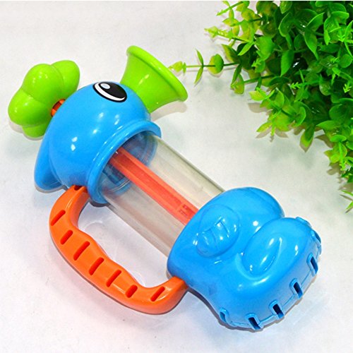 Demiawaking Baby Bad Wasser Spielzeug Pumping Design Bunte Hippocampal Form Badewannenspielzeug - 4