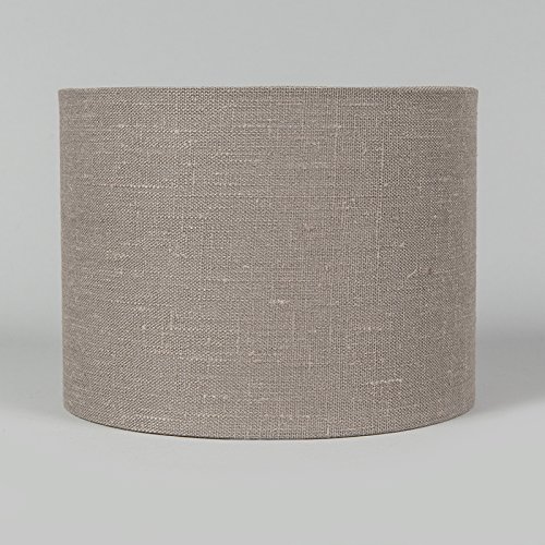QAZQA Modern Polyester Lampenschirm 20/20/15 Zylinder alt-grau , Rund gerade Schirm Pendelleuchte, Schirm Stehleuchte, - 7