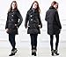 Sweet Mommy Down Duffle Maternity and Mother Coat with baby pouch SJ2032 Black M(8-10)