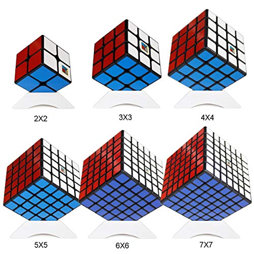 Preisvergleich Produktbild OJIN MoYu MOFANGJIAOSHI Cubing Classroom MFJS Spezifische Geschwindigkeitswürfelpaket 2x2 3x3 4x4 5x5 6x6 7x7Magic Cube Smooth Puzzles Cube-Set mit Geschenkverpackung (schwarz)