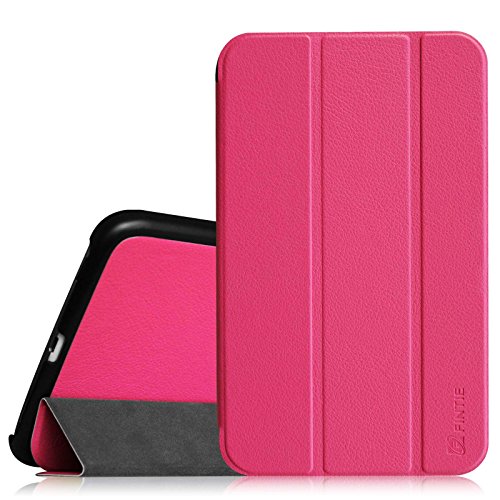 Fintie Samsung Galaxy Tab 4 8.0 Hülle Case - Ultra schlank superleicht Ständer Smart Shell Cover Schutzhülle Etui Tasche mit Auto Schlaf / Wach Funktion, Magenta