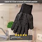 R-Beretta Hochwertige Grillhandschuhe hitzebeständig bis zu 500 °C – Inklusive E-Book – Bild 4