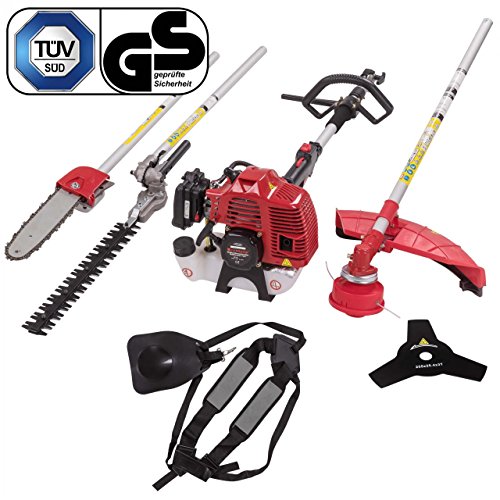 4in1 Multifunktionsschneider Motorsense Heckenschere Hochentaster Rasentrimmer TÜV SÜD GS geprüft - 2