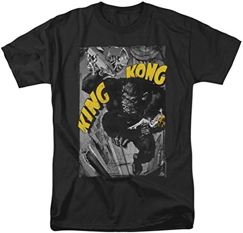 King Kong - Mens Crushing Poster T-Shirt, XXX-Large, Black