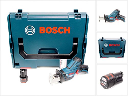 Bosch GSA 10,8 V-LI Professional Akku Säbelsäge in L-Boxx + 1 x GBA 10,8 V 2,5 Ah Akku