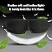 ALLTOP Seamless 3D stereoscopic breathable soft sponge eyeshade - 100% Pure Silk Filled Eye Mask / Sleeping Mask Sleep Mask for Bedtime & Travel - Black
