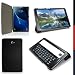 Produktbild igadgitz Schwarz PU Ledertasche Hülle Smart Cover für Samsung Galaxy Tab A 10.1" 2016 SM-T580 SM-T585 mit Multi-Winkel Betrachtungs + Auto Sleep/Wake + Displayschutzfolie
