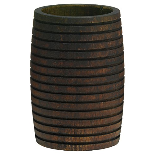 Sealskin 361810474 Becher Native Holz Braun Badaccessoire, Holz, 7.3 x 7.3 x 10.1 cm