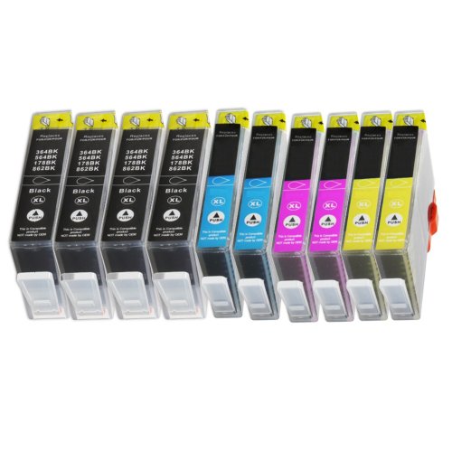 10 Druckerpatronen Tinte für HP Deskjet 3070A Deskjet 3520 Photosmart C5324 ersetzen HP 364XL