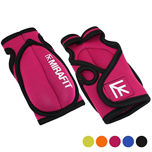MiraFit Gewichtshandschuhe für Damen, Workout-Handschuhe, Neopren - verschiedene Größen und Farben