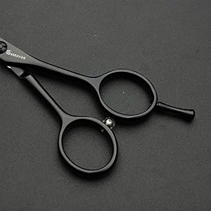 4.5 inch barber scissors sharp 440c salon professional hairdresser hair cut with hair trim thinning 13cm - Image 5