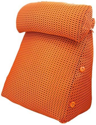 ANDEa Head Pillow Triangle Breathable Sofa Pillow, Bedroom Bedside Sofa Pillow Waist Guard Pillow Waist Pad Office Waist Pillow Backrest Pregnant Pillow Bed Pad 40-60cm Originality ( Color : #1 , Size : 40*15*30CM )