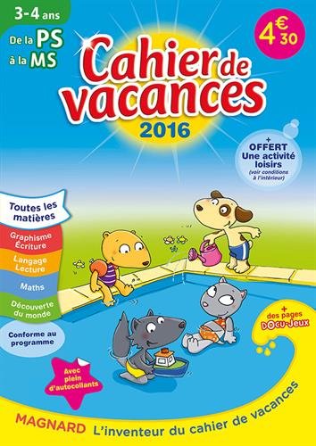 Download Cahier de vacances de la PS à la MS Download Cahier de vacances de la PS à la MS
