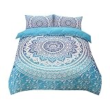 ★ Aspectos destacados: hermoso juego de ropa de cama tipo mandala que incluye funda de edredón y funda de almohada estándar. Este conjunto de ropa de cama es una opción increíble para su dormitorio. Se ven maravillosas en el estilo moderno, así como la decoración rústica. Hecho de poliéster 100% microfibra, que proporciona una sensación de suavidad debido a su tejido resistente y duradero