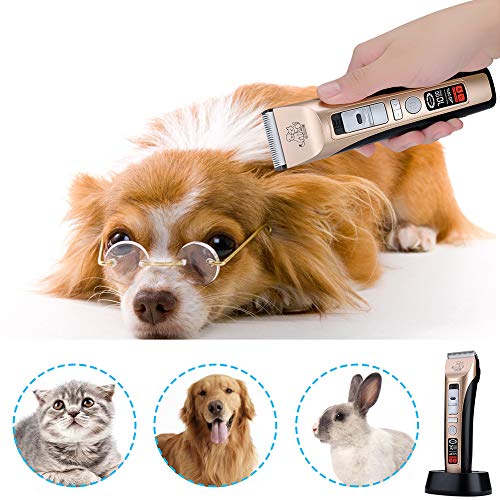 Tondeuse-Chien-Chat-5-Vitesses-Tondeuse-pour-Chien-Professionnelsla-Faible-Bruit-sans-Fil-Un-cran-LCD-Ultra-Haute-Dfinition-lectrique-Tondeuses-de-Toilettage-Animaux-pour-Chiens-Chats