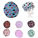Waterproof Womens Shower Cap Cap Bath Shower Reusable Clear Satin Hair Cover - 7 Colors - Wine & Red