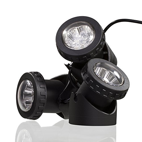 Lixada Solarspots 3 Unterwasser Lampen 18 LED Projektor Unterwasser Scheinwerfer Au?enbeleuchtung - 8