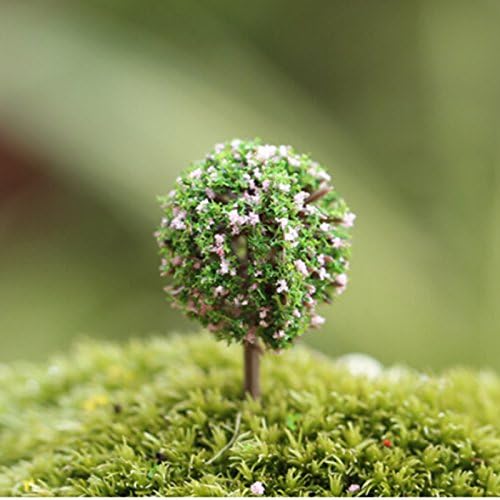 New/fashion Plants Sakura Tree Fairy Garden Ornament Pots Decor