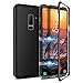 Produktbild CE-Link Kompatibel mit Samsung Galaxy S9 Plus Hülle Glas mit Magnetisch Panzerglas Rückseite Durchsichtig Handyhülle Transparent Hard Case Ultra Slim Dünn 360 Grad Full Body - Schwarz