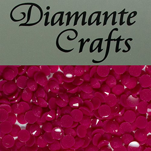 500 3mm Diamante Candy Coloured Pastel Neon Rhinestone Nail Body Art Gems - Choose you colour (6 - Fuschia)