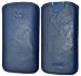 Produktbild Original Suncase Tasche für | Nokia 1 | Leder Etui Handytasche Ledertasche Schutzhülle Case Hülle (mit Rückzuglasche) in wash blau