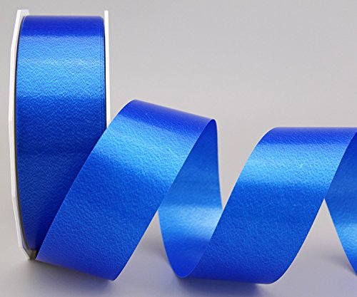 Polyband BLAU 4 cm Geschenkband Dekoband 40 mm Glanzband WETTERFEST Schleifenband Kartengestaltung Basteln (3 m ( Strängchen))