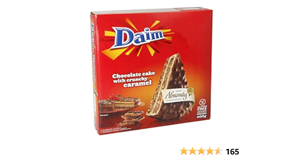 Almondy Daim Chocolate Cake With Crunchy Caramel 400g Frozen Amazon Co Uk Grocery