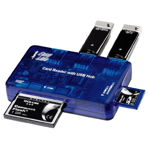 Hama Card USB2.0 mit integriertem 3-port USB-Hub - 3
