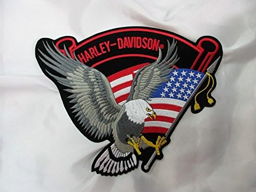 Item is next day delivery. Harley Davidson Iron on Patch 32 cm x 27 cm when you're Sew On Shipping to France and England 4-6 days
