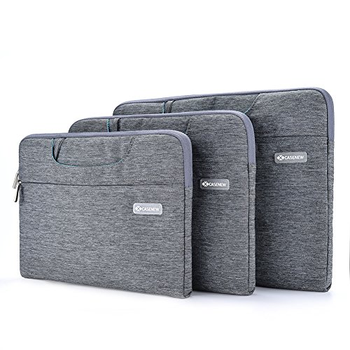 Fall New tragbaren Stoff Computer Laptop Sleeve Notebook Tragetasche mit Griff und Zubehör Tasche Grey 13 13inch - 6