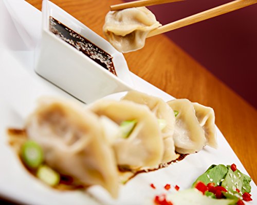 Andrew James – 22.86cm (9 Inch) Bambusdämpfer mit Edelstahlringen – 2 Etagen – Inklusive Essstäbchen Set und Dim Sum Dämpferpapier - 5