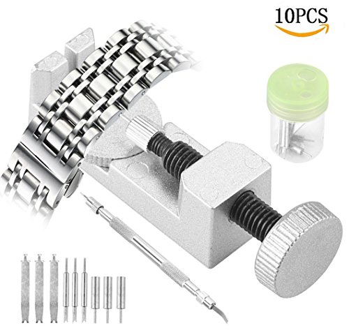 Preisvergleich Produktbild Uhrenwerkzeug aus Edelstahl ,Tatuer Uhr Werkzeug Set - Uhrmacherwerkzeug Uhrenarmband - Gehäuse Uhrmacher Armband Reparatur(10 Stk)