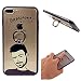 Produktbild iPhone 7 Plus Hülle, SHANGRUN Nettes Muster Transparente freie Rückwand TPU Acryl Stoßfeld mit Ring-Ständer Halterung Schutzhülle Full Body Kratzfeste Stoßdämpfende Protektiv Skin Etui Ring-Ständer für iPhone 7 Plus 5.5 Inch(2016) IP07