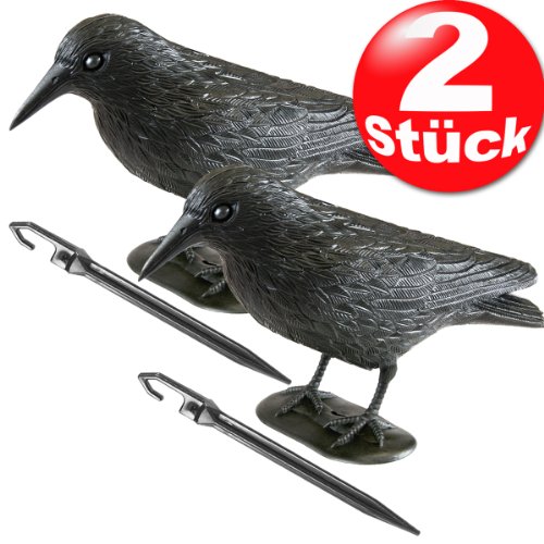 Taubenschreck Taubenabwehr Vogelschreck Vogelscheuche Rabe 1 – 12 Stück (2 Stück)
