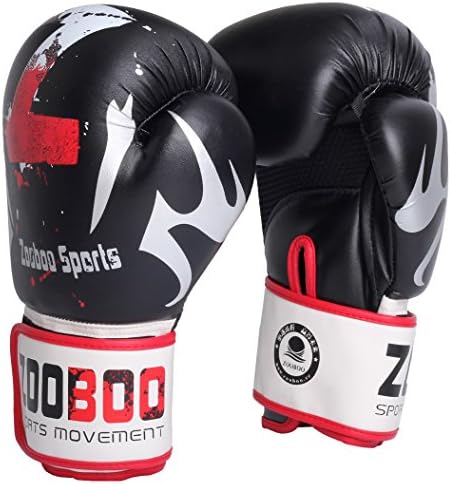 Boxing Gloves Grappling Fight Mitts Martial Arts Training Kickboxing Punching Glove adult sizes 10oz leather