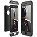 Produktbild CE-Link für iPhone 7 Hülle Hardcase 3 in 1 Ultra Dünn 360 Full Body Schutz Schutzhülle Anti-Kratzer Elegant Stoßfest Hart PC Skin Rückdeckel Glatte Rückseite Bumper Handyhülle - Schwarz