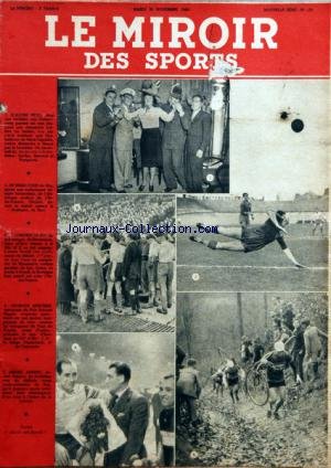 MIROIR DES SPORTS (LE) [No 124] du 30/11/1943 - ASTON - JORDAN - SIMONYL ET BONGIORNI - ATHLETISME - CHRETIN - GEORGES SPEICHER - VINEMYNCK - ANDRE AUBERT - COSSON francais