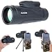 Produktbild Evershop Monokulares Teleskop 12x50, [Support 3000 M] HD Monokular Wasserdichte Teleobjektiv mit Fotografie Stativ und Telefon Halterung für Vogelbeobachtung Jagd Camping Reisen Wandern Überwachung