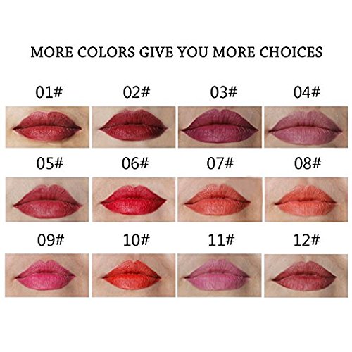 Mode 12 Farbe Wasserdicht Lipliner Lip Liner Pencil Set Nicht Verblassen Lippenstift Pencil Matte Lip Pencil Lip Makeup Set 12 PCS Molie - 2