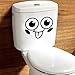 Produktbild WC-Aufkleber WC-Aufkleber Lustige Badezimmer-Aufkleber Kunst Home Decor für WC Sitz Wand Badezimmer Big eyes